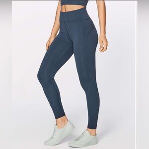 NEW Lululemon In Movement 7/8 Tight (Everlux 25") Black SIZE 2